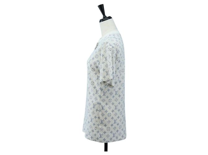 Camiseta estampada LOUIS VUITTON Monogram Escal S Blanca LV Auth 193729M Blanco - vista 3