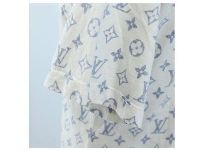 Camiseta estampada LOUIS VUITTON Monogram Escal S Blanca LV Auth 193729M Blanco - vista 9