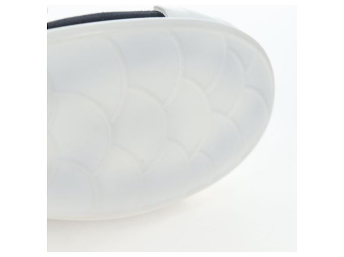 Chaussures de ballet Miu Miu Canvas 36.5 Black White Auth 199940M Noir Blanc - vue 15
