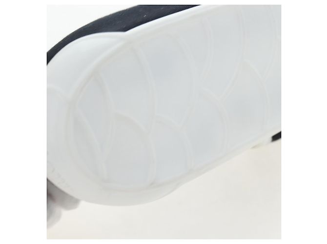 Chaussures de ballet Miu Miu Canvas 36.5 Black White Auth 199940M Noir Blanc - vue 22