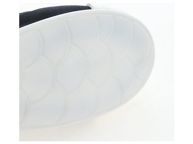 Chaussures de ballet Miu Miu Canvas 36.5 Black White Auth 199940M Noir Blanc - vue 24
