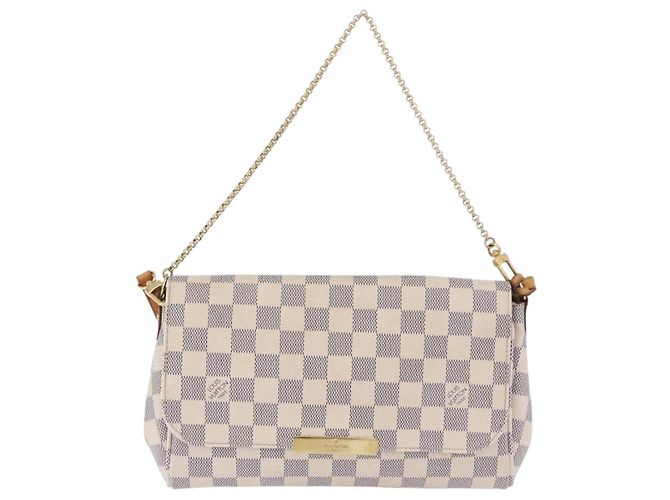 LOUIS VUITTON Sac à épaule Damier Azur Favorit MM 2way N41275 LV Auth 200133 - vue 13