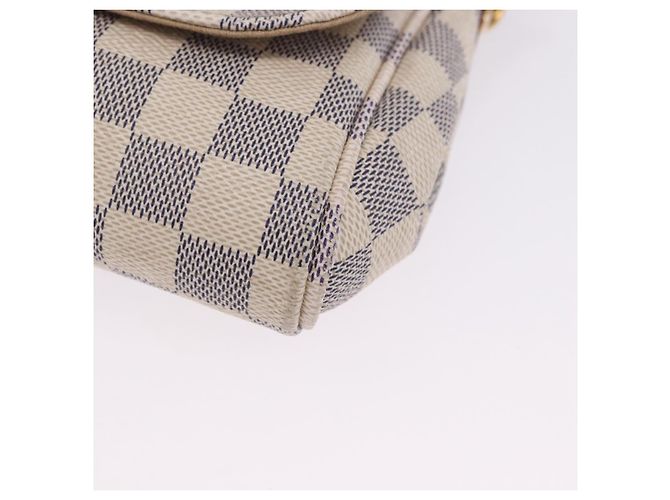 LOUIS VUITTON Sac à épaule Damier Azur Favorit MM 2way N41275 LV Auth 200133 - vue 17