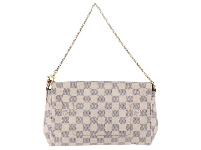 LOUIS VUITTON Sac à épaule Damier Azur Favorit MM 2way N41275 LV Auth 200133 - vue 2