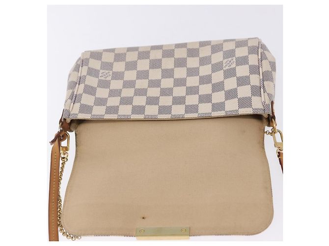 LOUIS VUITTON Sac à épaule Damier Azur Favorit MM 2way N41275 LV Auth 200133 - vue 21