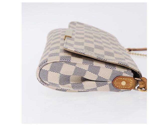 LOUIS VUITTON Sac à épaule Damier Azur Favorit MM 2way N41275 LV Auth 200133 - vue 4