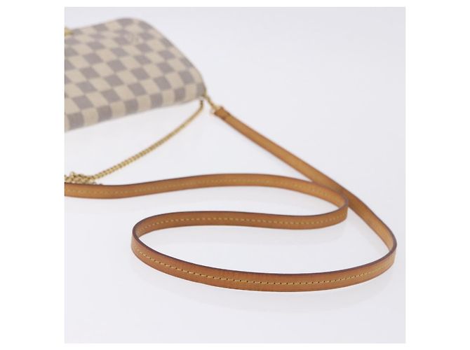 LOUIS VUITTON Sac à épaule Damier Azur Favorit MM 2way N41275 LV Auth 200133 - vue 9