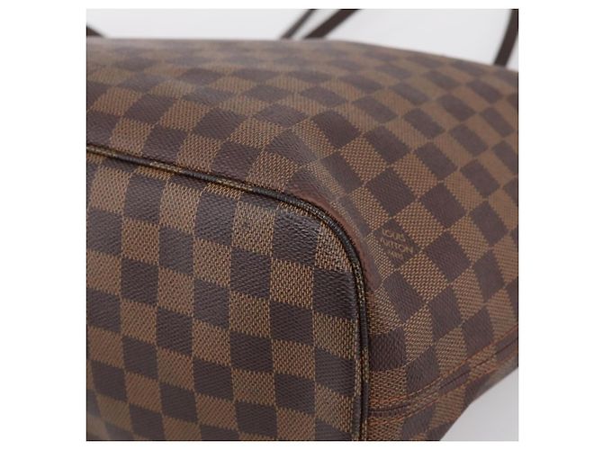 Borsa Tote LOUIS VUITTON Damier Ebene Neverfull MM N51105 LV Auth 199447 - vista 14