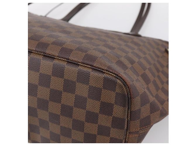 Borsa Tote LOUIS VUITTON Damier Ebene Neverfull MM N51105 LV Auth 199447 - vista 16