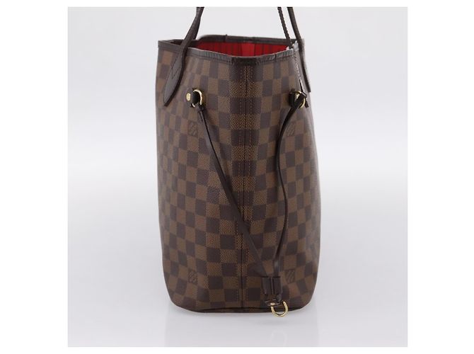 Borsa Tote LOUIS VUITTON Damier Ebene Neverfull MM N51105 LV Auth 199447 - vista 4