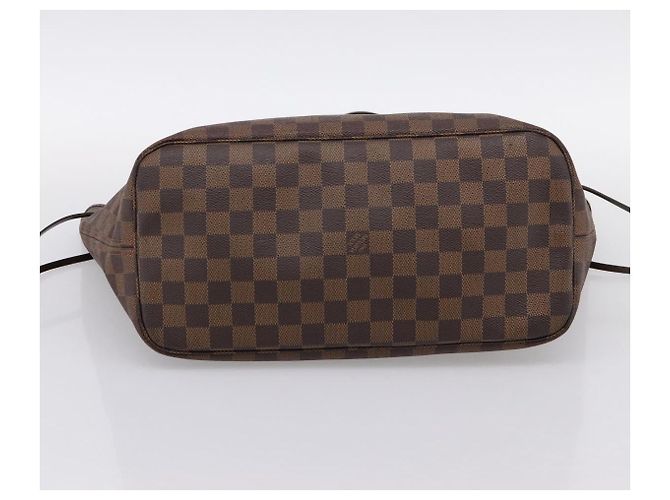 Borsa Tote LOUIS VUITTON Damier Ebene Neverfull MM N51105 LV Auth 199447 - vista 5