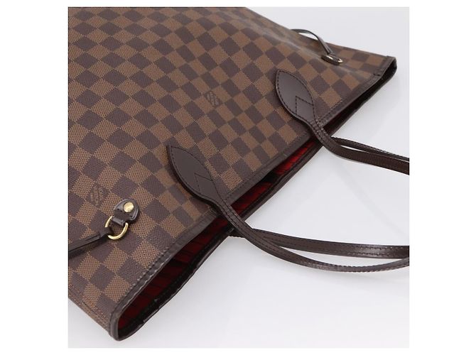 Borsa Tote LOUIS VUITTON Damier Ebene Neverfull MM N51105 LV Auth 199447 - vista 6