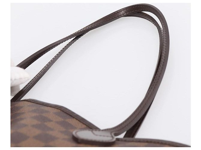 Borsa Tote LOUIS VUITTON Damier Ebene Neverfull MM N51105 LV Auth 199447 - vista 8