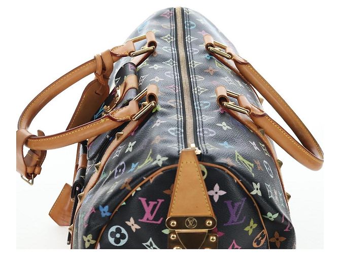 Borsa LOUIS VUITTON Monogram Multicolor Keepall 45 Nera M92640 Auth 196577SAV Nero - vista 14