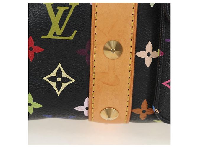 Borsa LOUIS VUITTON Monogram Multicolor Keepall 45 Nera M92640 Auth 196577SAV Nero - vista 2