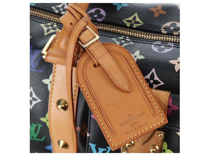 Borsa LOUIS VUITTON Monogram Multicolor Keepall 45 Nera M92640 Auth 196577SAV Nero - vista 22