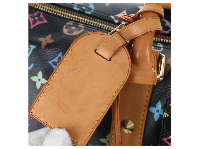 Borsa LOUIS VUITTON Monogram Multicolor Keepall 45 Nera M92640 Auth 196577SAV Nero - vista 23