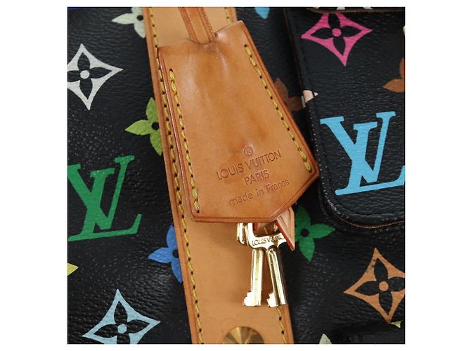 Borsa LOUIS VUITTON Monogram Multicolor Keepall 45 Nera M92640 Auth 196577SAV Nero - vista 24