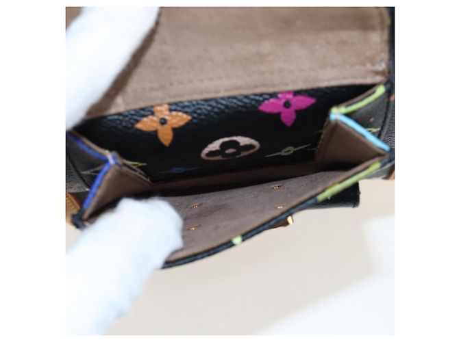 Borsa LOUIS VUITTON Monogram Multicolor Keepall 45 Nera M92640 Auth 196577SAV Nero - vista 27