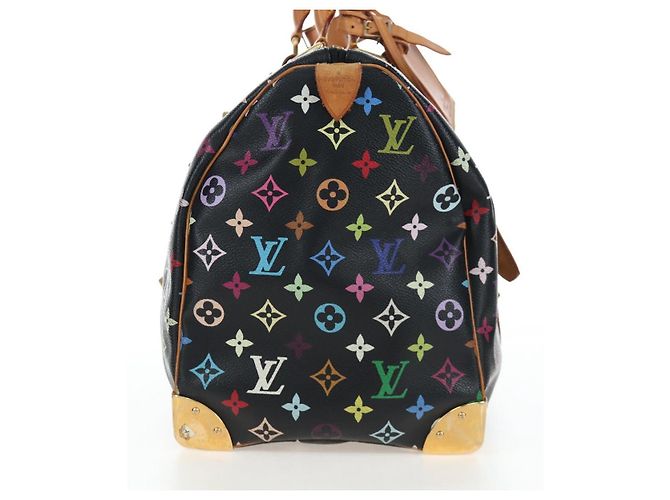 Borsa LOUIS VUITTON Monogram Multicolor Keepall 45 Nera M92640 Auth 196577SAV Nero - vista 6