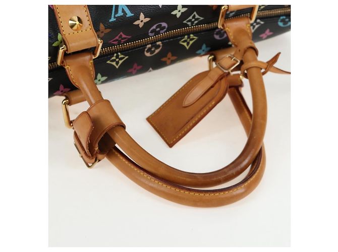 Borsa LOUIS VUITTON Monogram Multicolor Keepall 45 Nera M92640 Auth 196577SAV Nero - vista 9