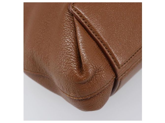 Borsa a mano Miu Miu in pelle marrone tono oro Auth 199360V - vista 14