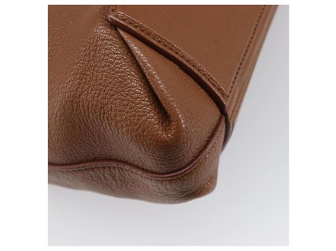 Borsa a mano Miu Miu in pelle marrone tono oro Auth 199360V - vista 16