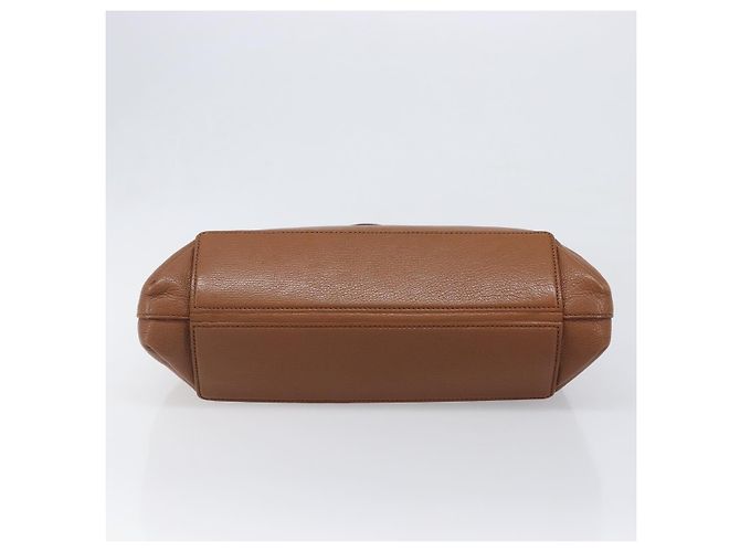 Borsa a mano Miu Miu in pelle marrone tono oro Auth 199360V - vista 5