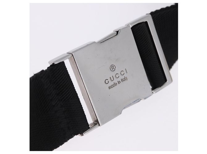 Borsello da Vita GUCCI GG Canvas Nero Argento 28566 Auth 202152 - vista 10