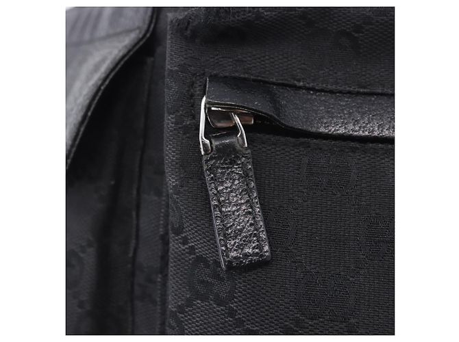 Borsello da Vita GUCCI GG Canvas Nero Argento 28566 Auth 202152 - vista 17