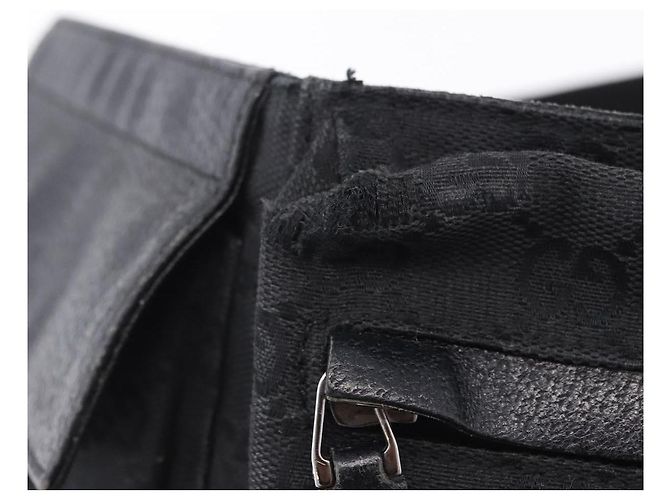 Borsello da Vita GUCCI GG Canvas Nero Argento 28566 Auth 202152 - vista 18