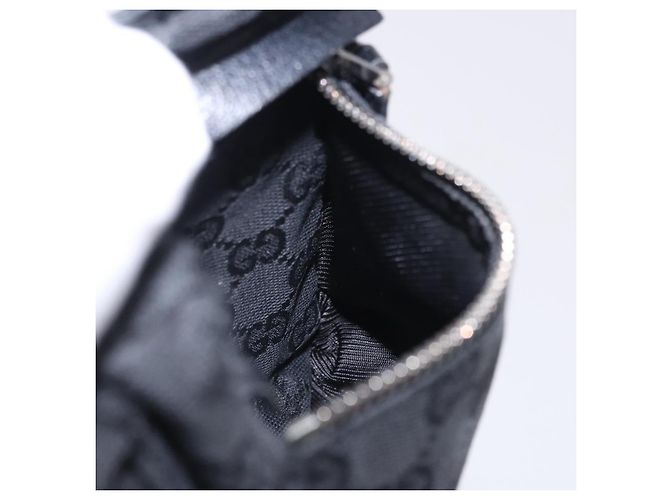 Borsello da Vita GUCCI GG Canvas Nero Argento 28566 Auth 202152 - vista 22
