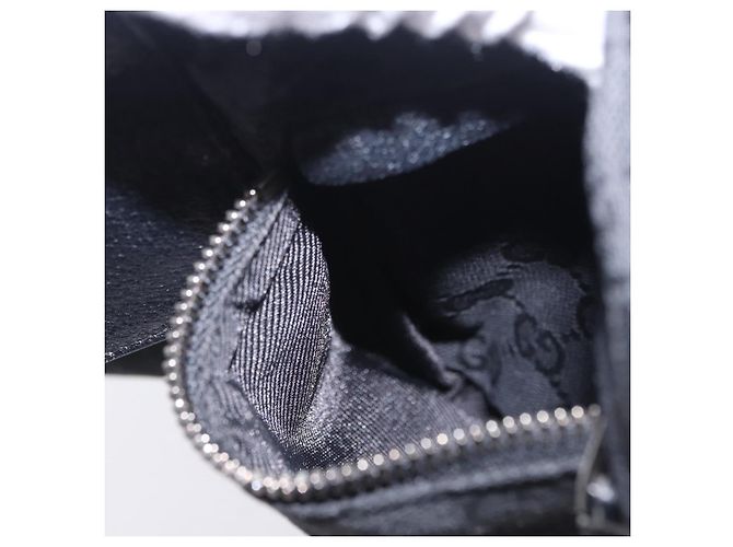 Borsello da Vita GUCCI GG Canvas Nero Argento 28566 Auth 202152 - vista 23