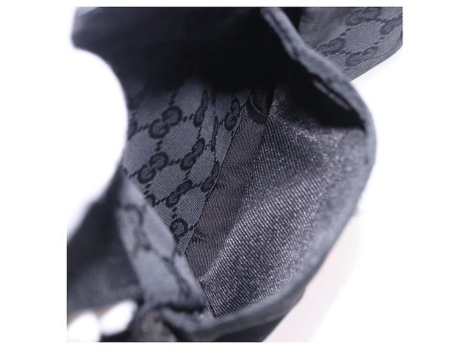 Borsello da Vita GUCCI GG Canvas Nero Argento 28566 Auth 202152 - vista 24