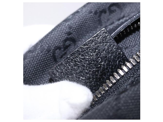 Borsello da Vita GUCCI GG Canvas Nero Argento 28566 Auth 202152 - vista 26