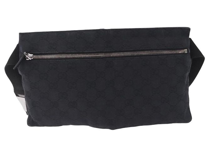 Borsello da Vita GUCCI GG Canvas Nero Argento 28566 Auth 202152 - vista 3