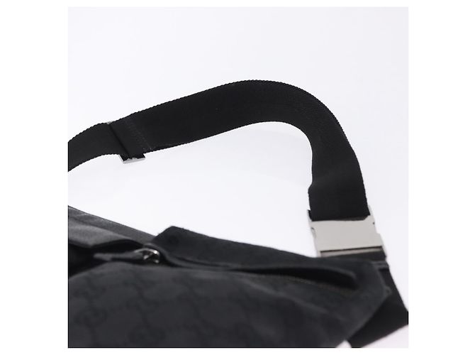 Borsello da Vita GUCCI GG Canvas Nero Argento 28566 Auth 202152 - vista 8