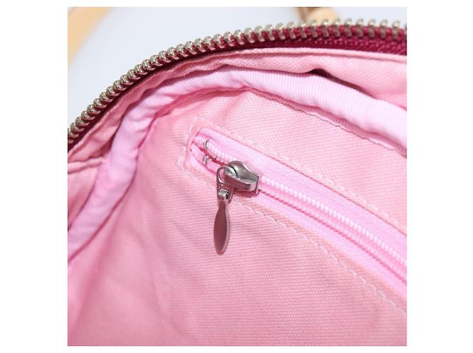 Borsa a tracolla BURBERRY Nova Check Blue Label in tela Bordeaux Argento Auth hk4042V Bordò - vista 22