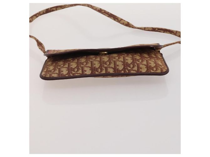 Céline CELINE Dior Trotter Macadam Shoulder Bag Canvas PVC 2 Set Brown Red Auth gh2338 Marrone Rosso - vista 15