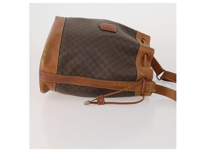Céline CELINE Dior Trotter Macadam Shoulder Bag Canvas PVC 2 Set Brown Red Auth gh2338 Marrone Rosso - vista 4