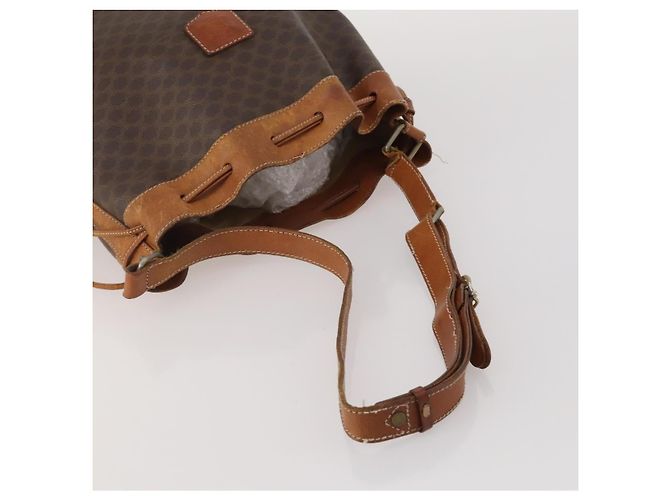 Céline CELINE Dior Trotter Macadam Shoulder Bag Canvas PVC 2 Set Brown Red Auth gh2338 Marrone Rosso - vista 5