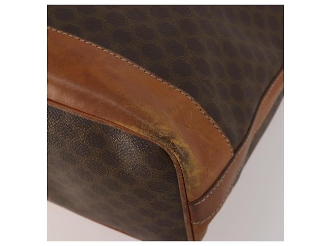 Céline CELINE Dior Trotter Macadam Shoulder Bag Canvas PVC 2 Set Brown Red Auth gh2338 Marrone Rosso - vista 8