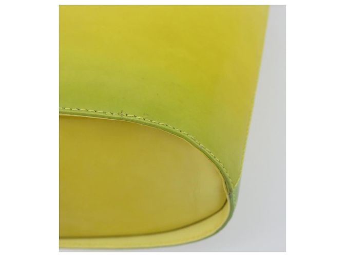 Borsa Salvatore Ferragamo Gancini in pelle 2way Giallo Argento Auth 196351 - vista 16