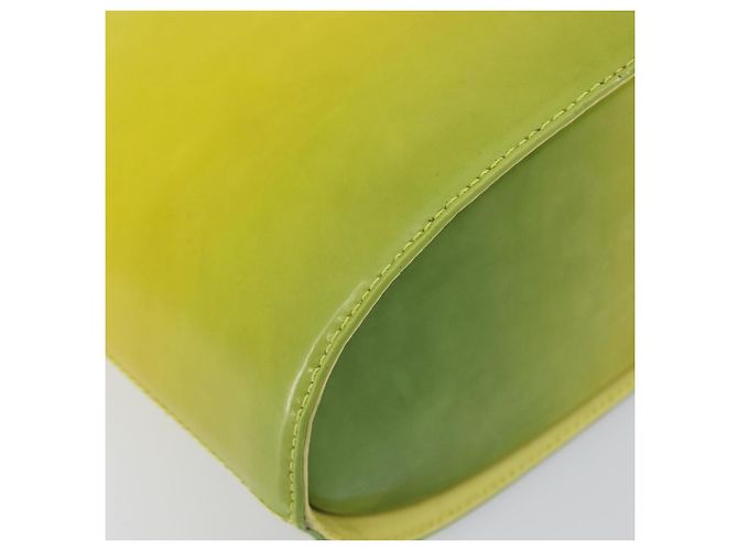Borsa Salvatore Ferragamo Gancini in pelle 2way Giallo Argento Auth 196351 - vista 17