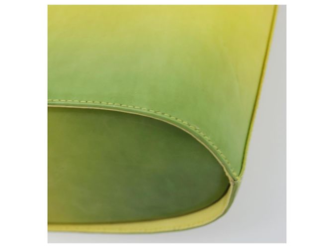 Borsa Salvatore Ferragamo Gancini in pelle 2way Giallo Argento Auth 196351 - vista 18