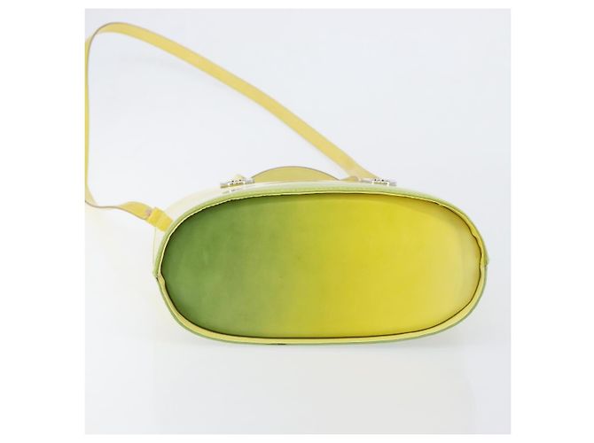 Borsa Salvatore Ferragamo Gancini in pelle 2way Giallo Argento Auth 196351 - vista 5