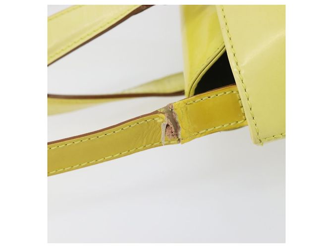 Borsa Salvatore Ferragamo Gancini in pelle 2way Giallo Argento Auth 196351 - vista 9