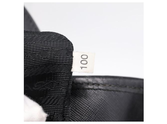 Borsa a Mano PRADA Nylon 2way Nero Tono Oro Auth 202114 - vista 12