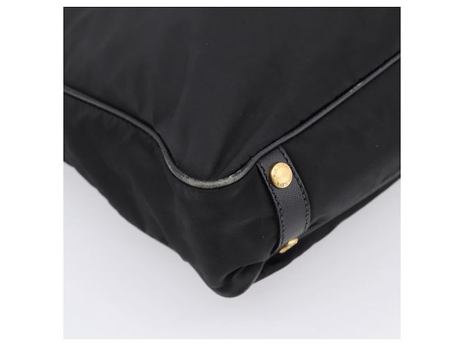 Borsa a Mano PRADA Nylon 2way Nero Tono Oro Auth 202114 - vista 15