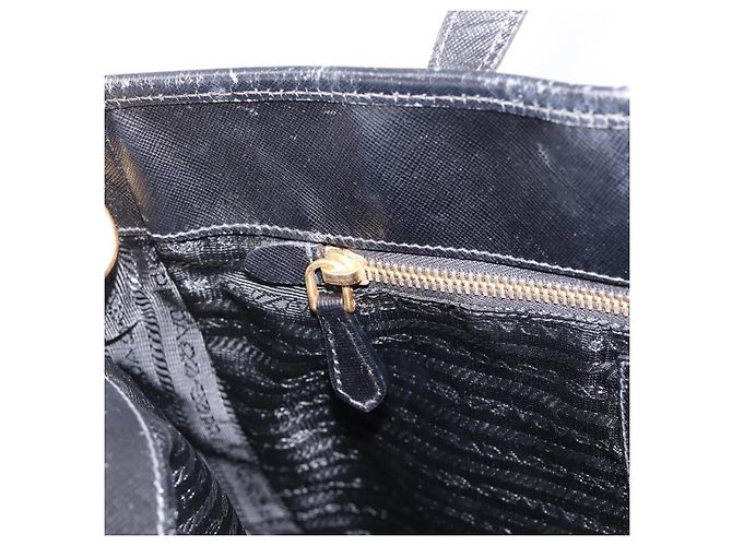 Borsa a Mano PRADA Nylon 2way Nero Tono Oro Auth 202114 - vista 21